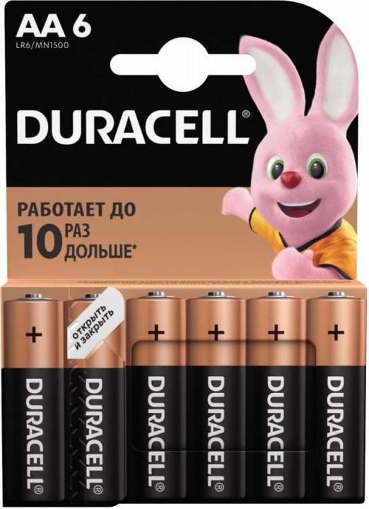 Батарейка Duracell Basic AA (LR06) 4BL 