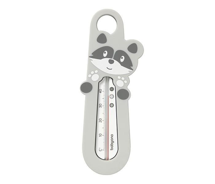 BabyOno Термометр для купания - Енот (серый).