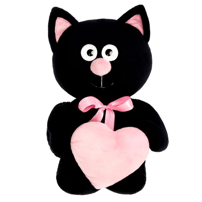 Котик с сердцем черный
