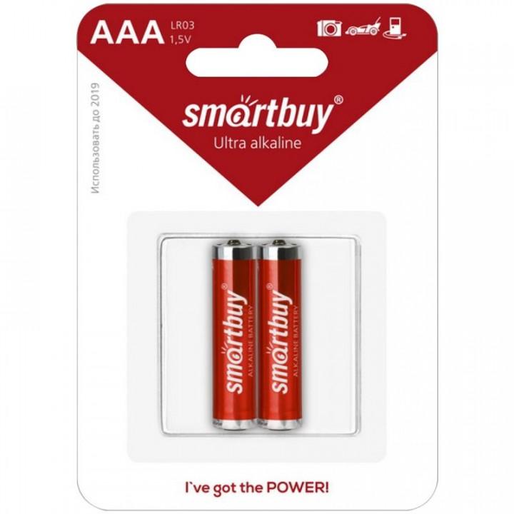 Батарейка SmartBuy AAA (LR03) алкалиновая, BC2